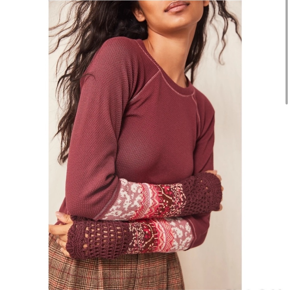 Free People In the Mix thermal cuff top